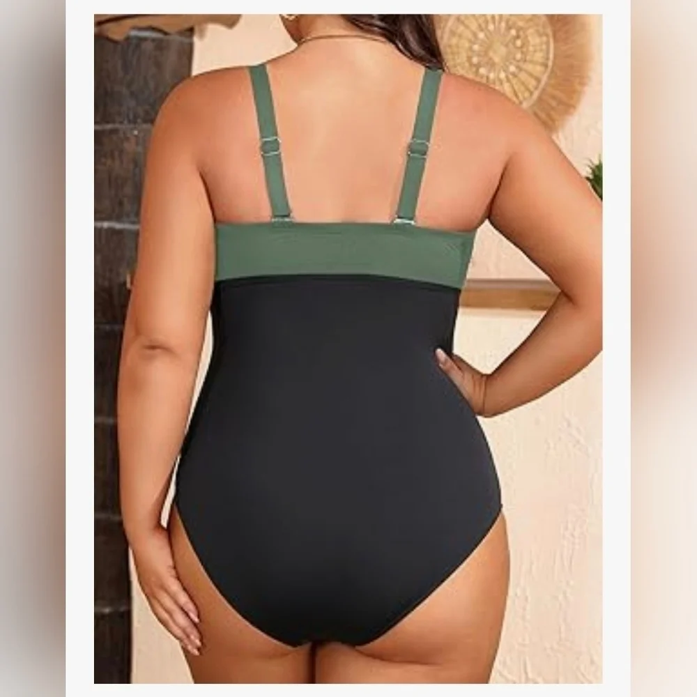 Women Plus Size One Piece Swimsuit #886
